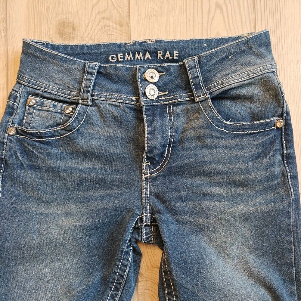 Gemma Rae Jeans Women 5/27 Bootcut Embellished pockets